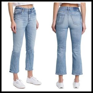 Women's Light Blue Cropped Jeans